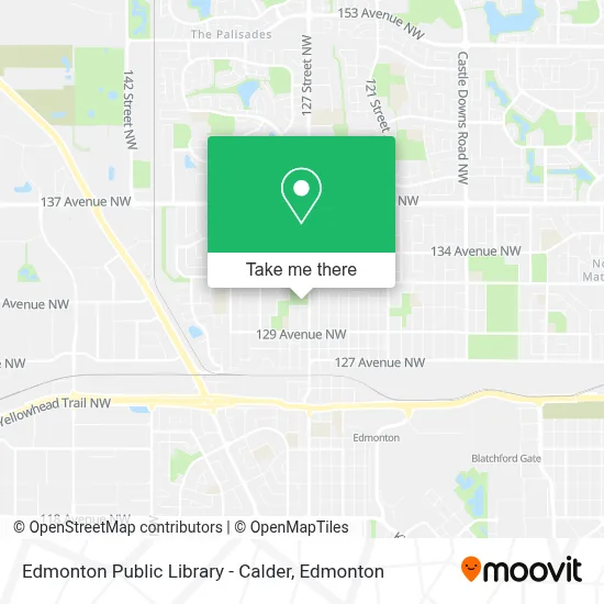 Edmonton Public Library - Calder map