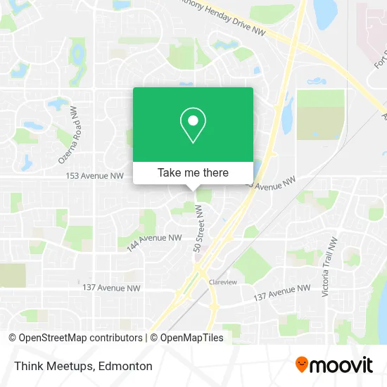 Think Meetups map
