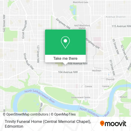 Trinity Funeral Home (Central Memorial Chapel) map