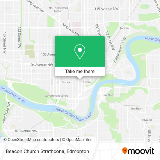 Beacon Church Strathcona map