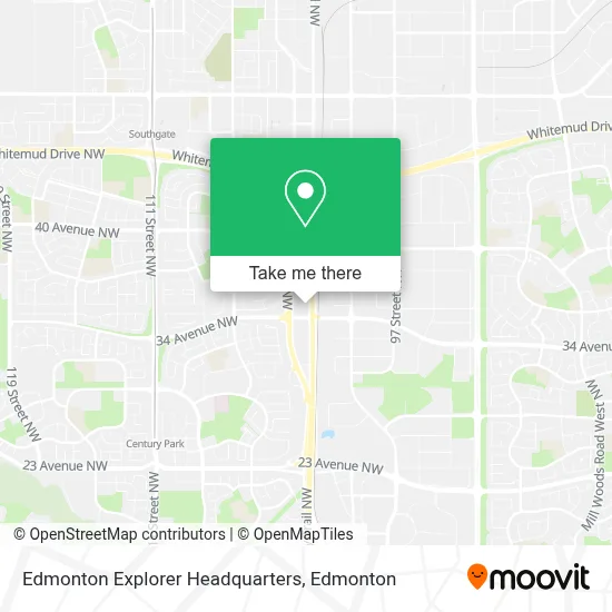 Edmonton Explorer Headquarters map