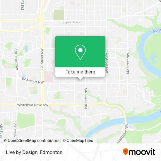 Live by Design map