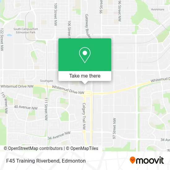 F45 Training Riverbend map