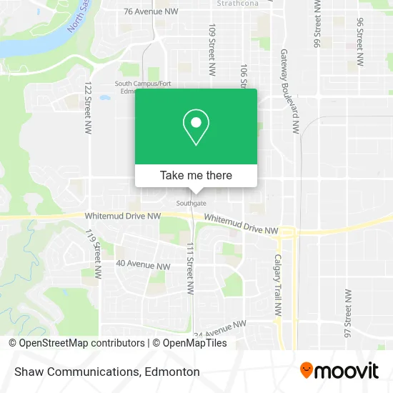 Shaw Communications map