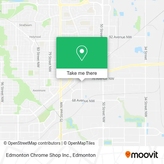 Edmonton Chrome Shop Inc. map