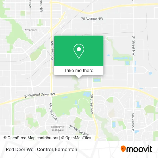 Red Deer Well Control map
