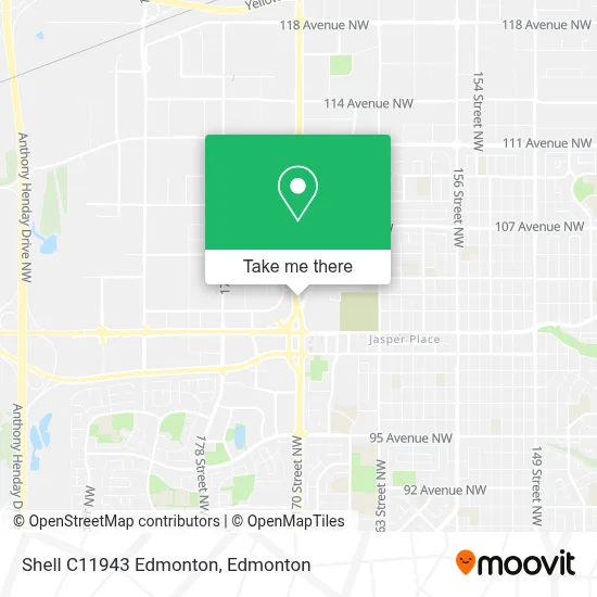 Shell C11943 Edmonton map