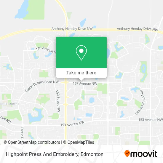 Highpoint Press And Embroidery map
