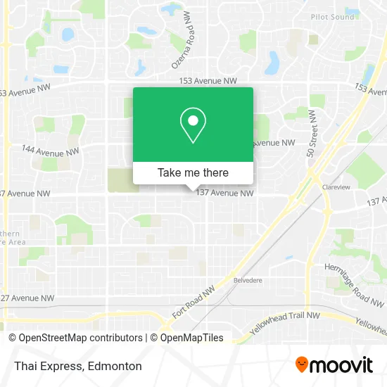 Thai Express map