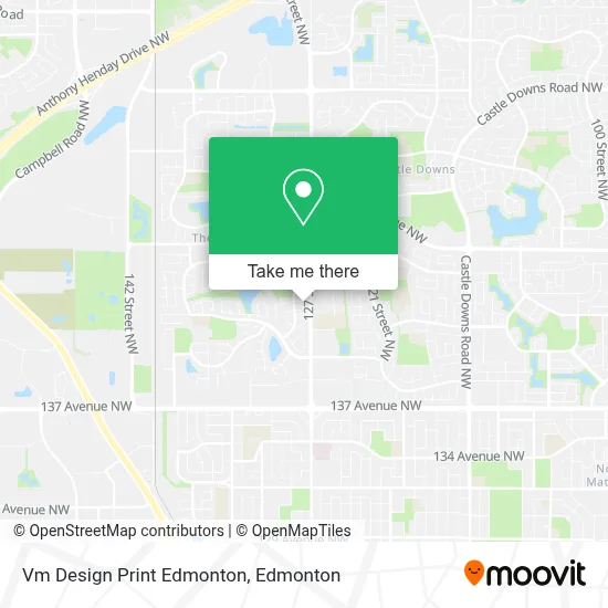 Vm Design Print Edmonton map