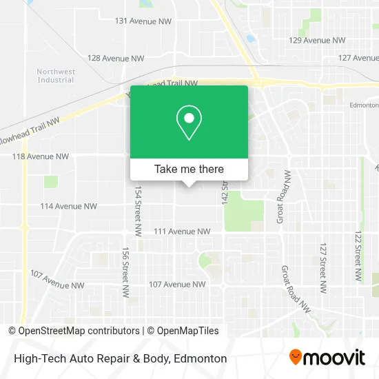 High-Tech Auto Repair & Body map