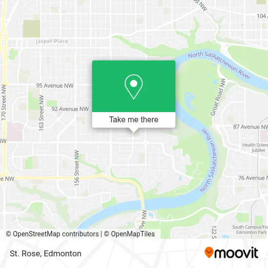 St. Rose map