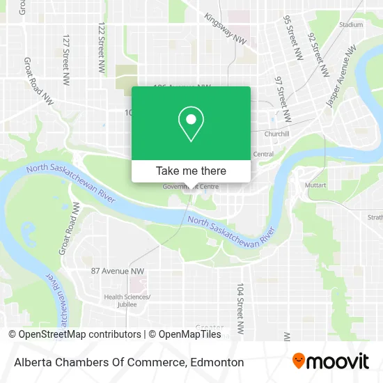 Alberta Chambers Of Commerce map