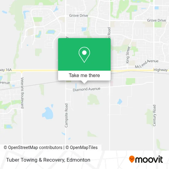 Tuber Towing & Recovery map
