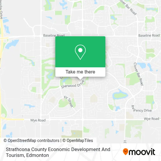 Strathcona County Economic Development And Tourism map