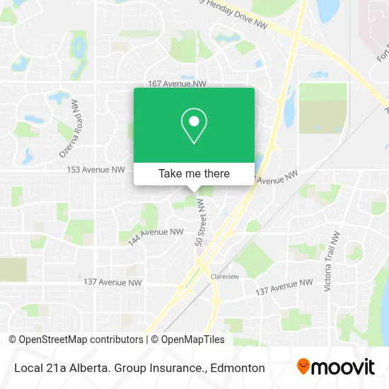 Local 21a Alberta. Group Insurance. map