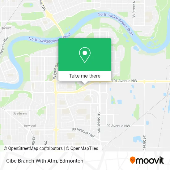Cibc Branch With Atm map