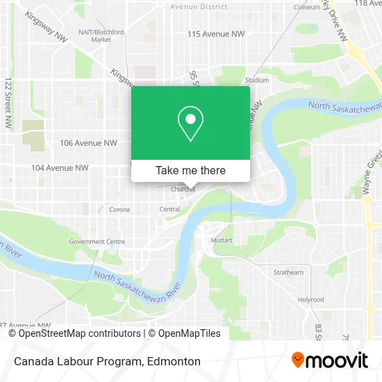 Canada Labour Program map