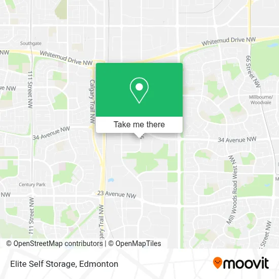 Elite Self Storage map