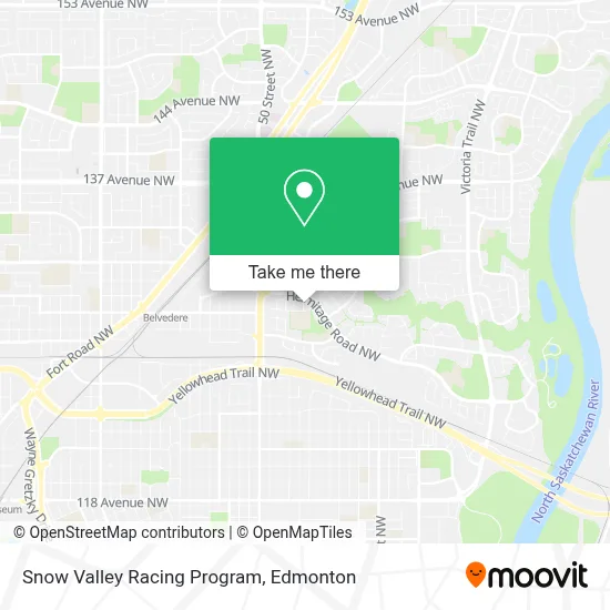 Snow Valley Racing Program map
