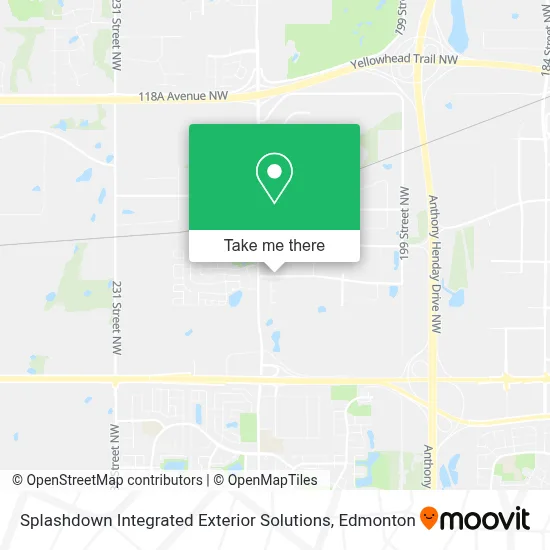 Splashdown Integrated Exterior Solutions map