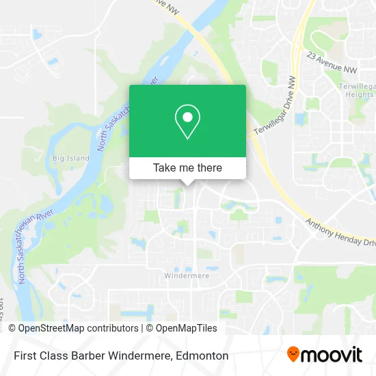 First Class Barber Windermere map