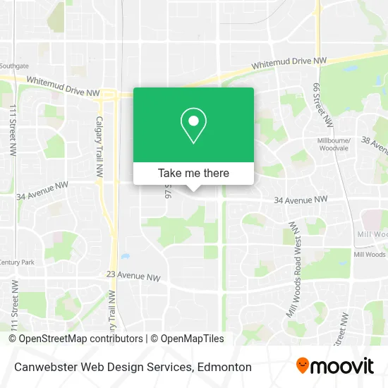 Canwebster Web Design Services map
