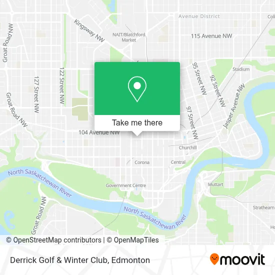 Derrick Golf & Winter Club map