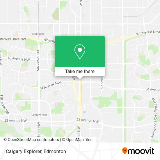 Calgary Explorer map