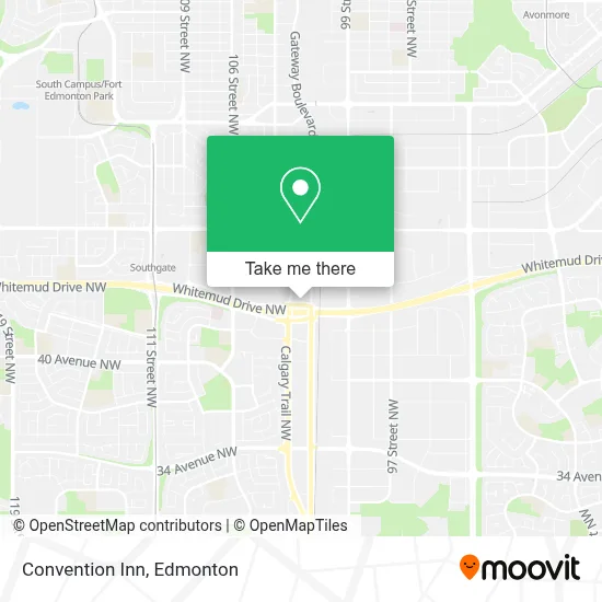 Convention Inn map