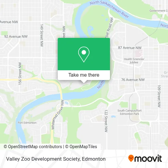 Valley Zoo Development Society map