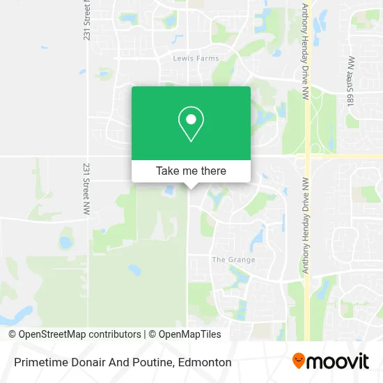 Primetime Donair And Poutine map