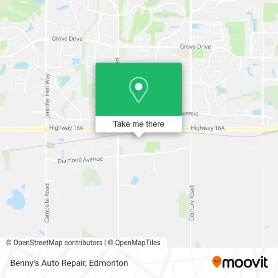 Benny's Auto Repair map