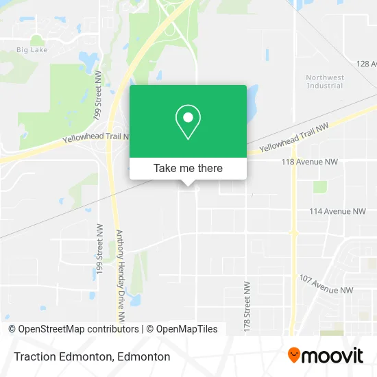 Traction Edmonton map