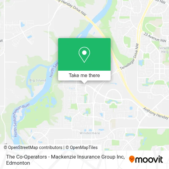 The Co-Operators - Mackenzie Insurance Group Inc map