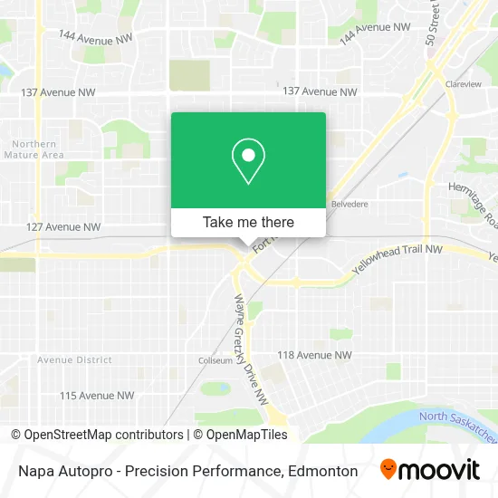 Napa Autopro - Precision Performance map