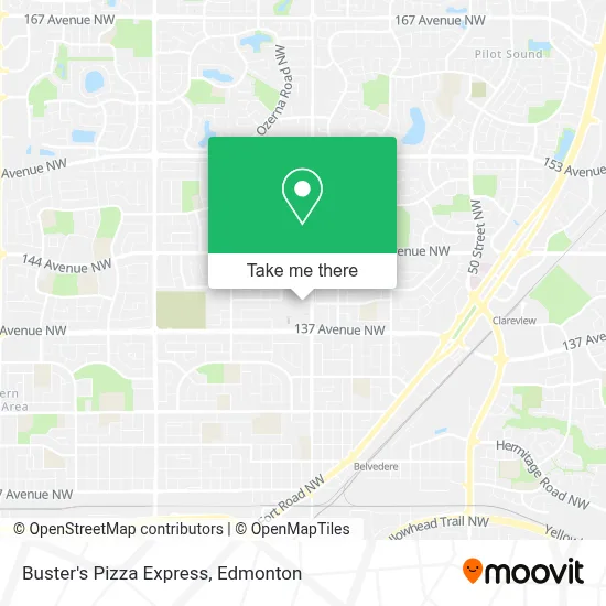 Buster's Pizza Express map