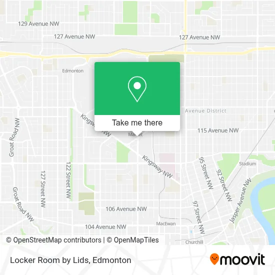 Locker Room by Lids map