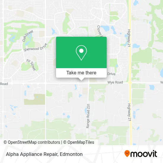 Alpha Appliance Repair map