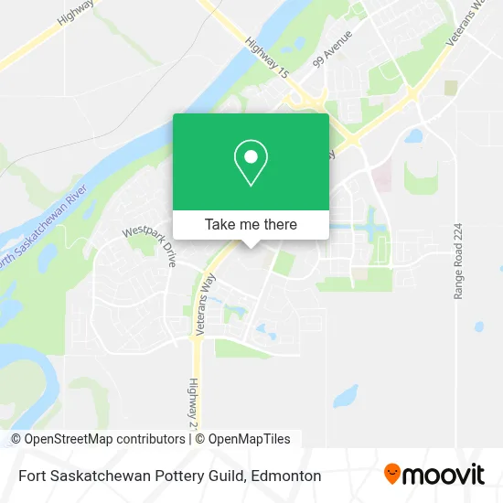 Fort Saskatchewan Pottery Guild map
