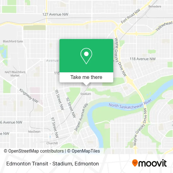Edmonton Transit - Stadium map