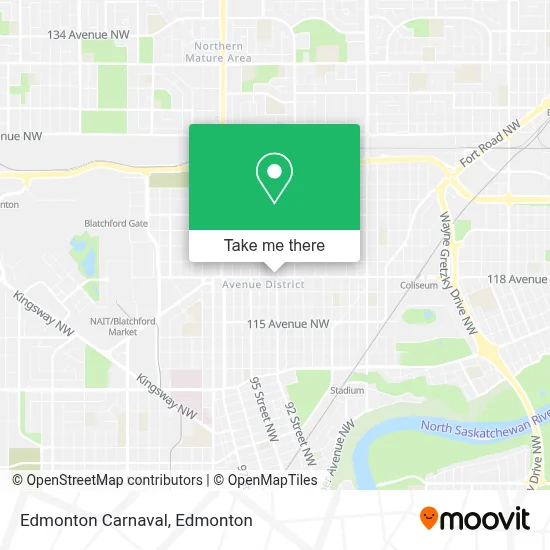 Edmonton Carnaval map