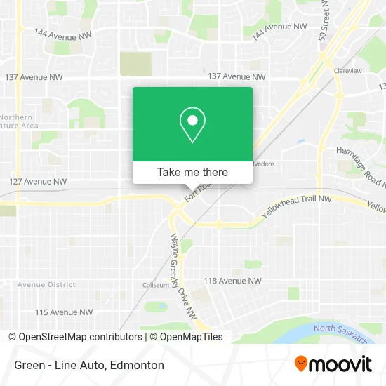 Green - Line Auto map