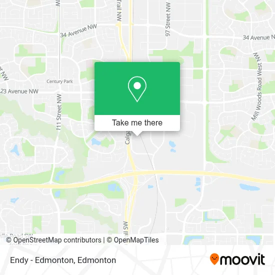 Endy - Edmonton map