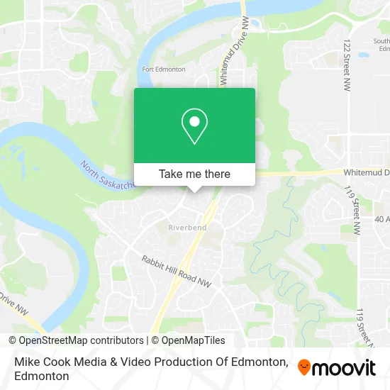 Mike Cook Media & Video Production Of Edmonton map