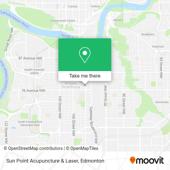 Sun Point Acupuncture & Laser map