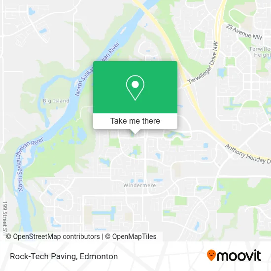 Rock-Tech Paving map