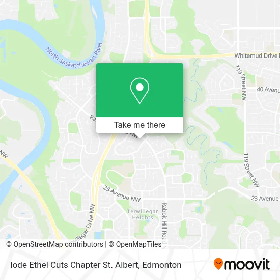 Iode Ethel Cuts Chapter St. Albert map