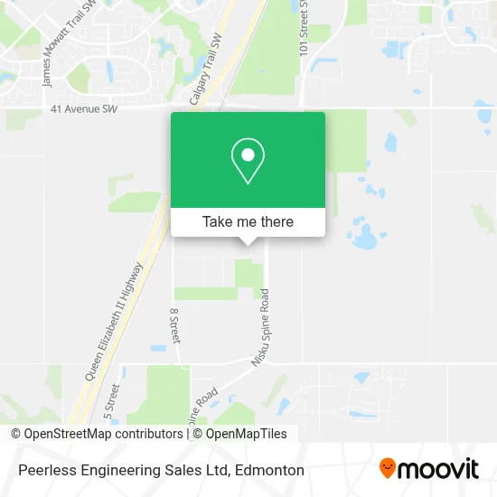 Peerless Engineering Sales Ltd map