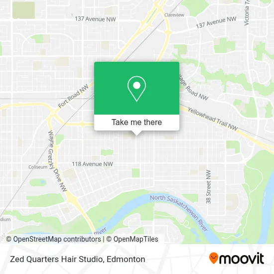 Zed Quarters Hair Studio map